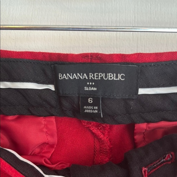 Banana Republic Red Ankle Cropped Pants - Picture 2 of 5
